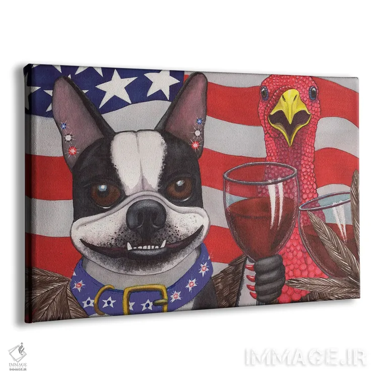 تابلو هاتداگهای کاملاً آمریکایی اثر کترین جی مکالروی - نمای پرسپکتیو محصول