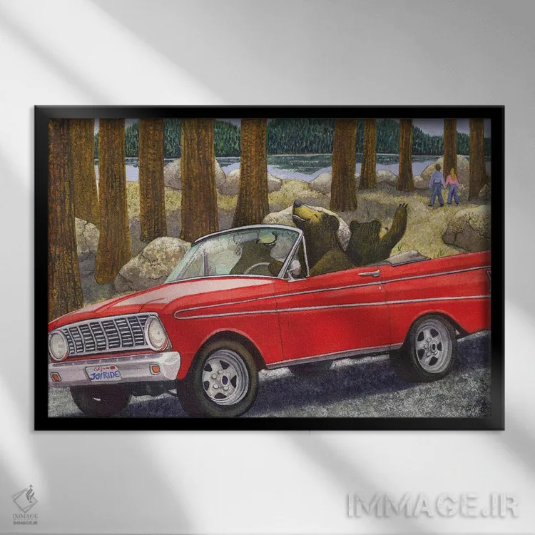 تابلو گشت و گذار سرگرمکننده اثر کترین جی مکالروی - نمای قابدار مشکی