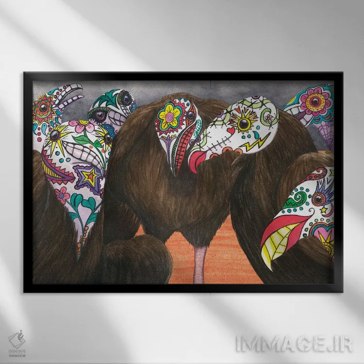 تابلو فقط عاشق تعطیلاتم اثر کترین جی مکالروی - نمای قابدار مشکی