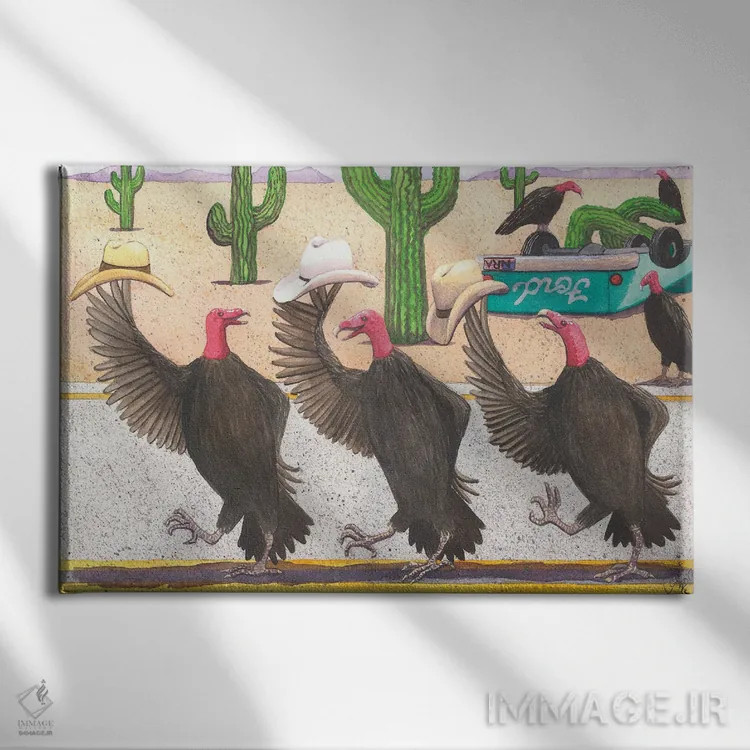 تابلو رقص صفی اثر کترین جی مکالروی - نمای روبهرو روی دیوار