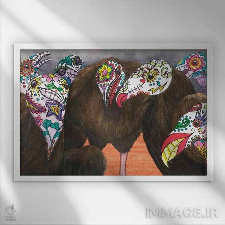 تابلو فقط عاشق تعطیلاتم اثر کترین جی مکالروی - نمای قابدار سفید