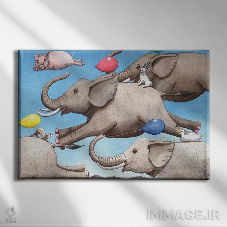 تابلو تنها راه پرواز اثر کترین جی مکالروی - نمای روبهرو روی دیوار