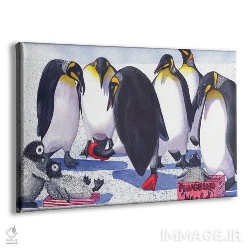 تابلو پاشنههای پنگوئینی (کفش فانتزی) اثر کترین جی مکالروی - نمای پرسپکتیو محصول