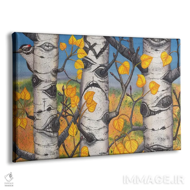 تابلو کوئیکرها (فرقه معنویتی یا پرنده) اثر کترین جی مکالروی - نمای پرسپکتیو محصول