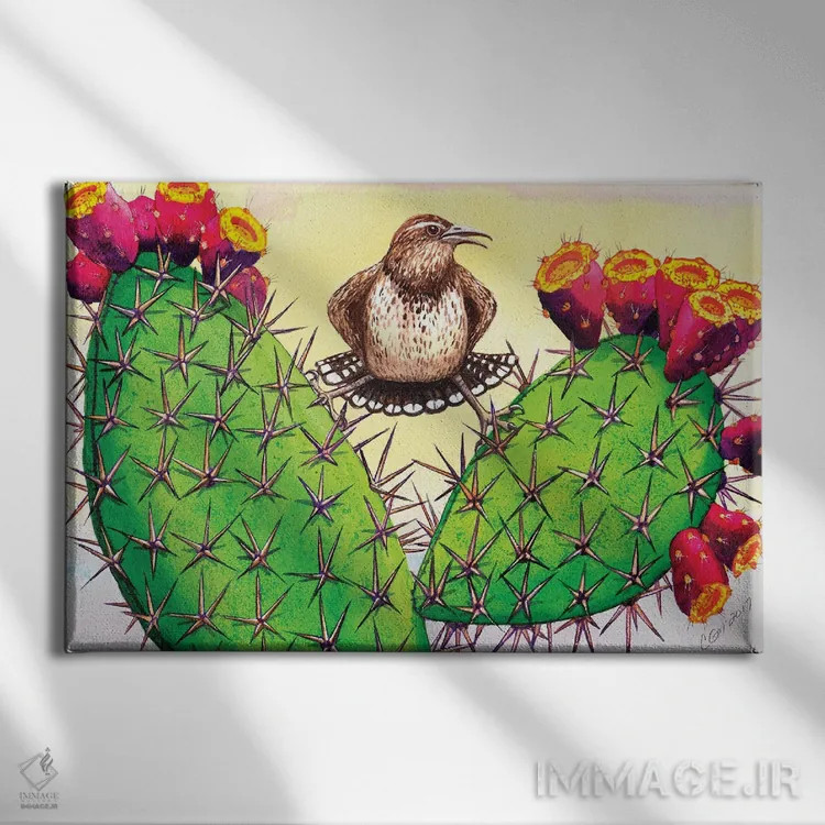 تابلو خاردار اثر کترین جی مکالروی - نمای روبهرو روی دیوار