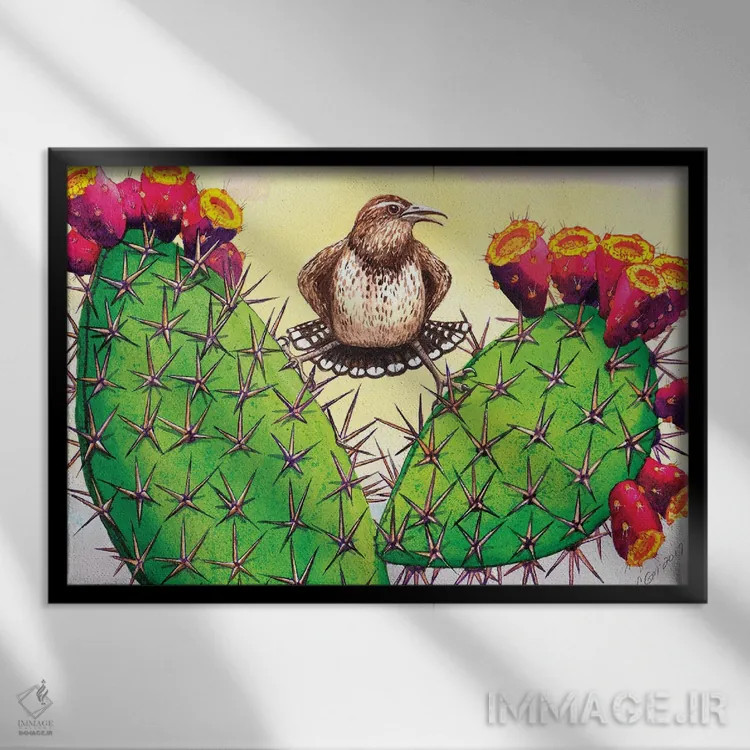 تابلو خاردار اثر کترین جی مکالروی - نمای قابدار مشکی