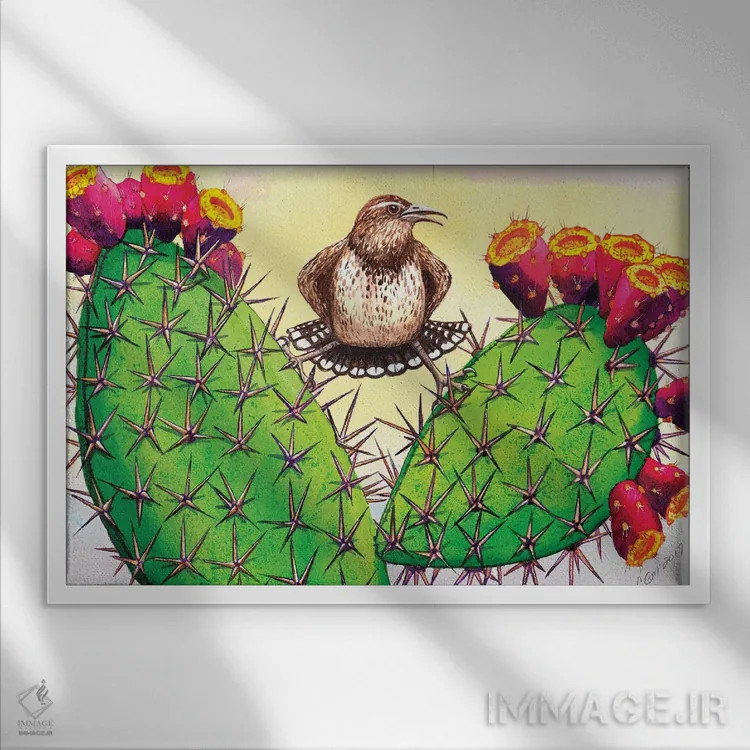 تابلو خاردار اثر کترین جی مکالروی - نمای قابدار سفید