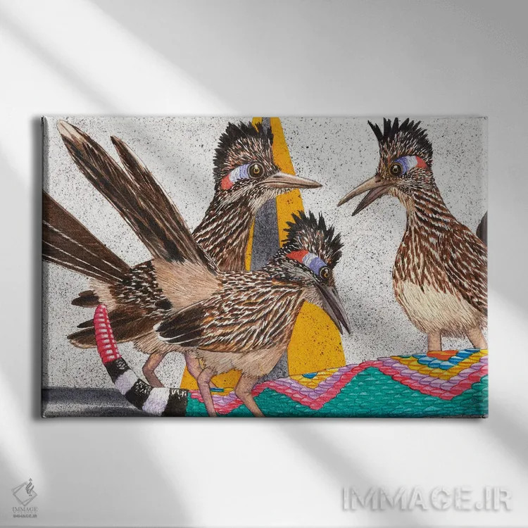 تابلو دم راکونی (گیاه یا اشاره به حیوان) اثر کترین جی مکالروی - نمای روبهرو روی دیوار