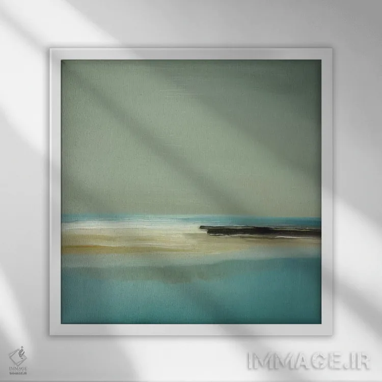 تابلو تالاب اثر کارولین گلد - نمای قابدار سفید