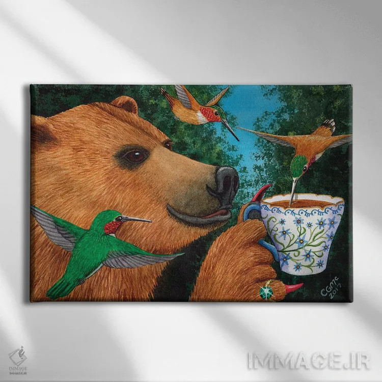 تابلو چای شیرین اثر کترین جی مکالروی - نمای روبهرو روی دیوار