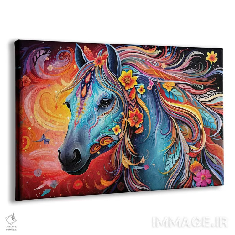 تابلو اسب روحانی اثر کامرون گری - نمای پرسپکتیو محصول