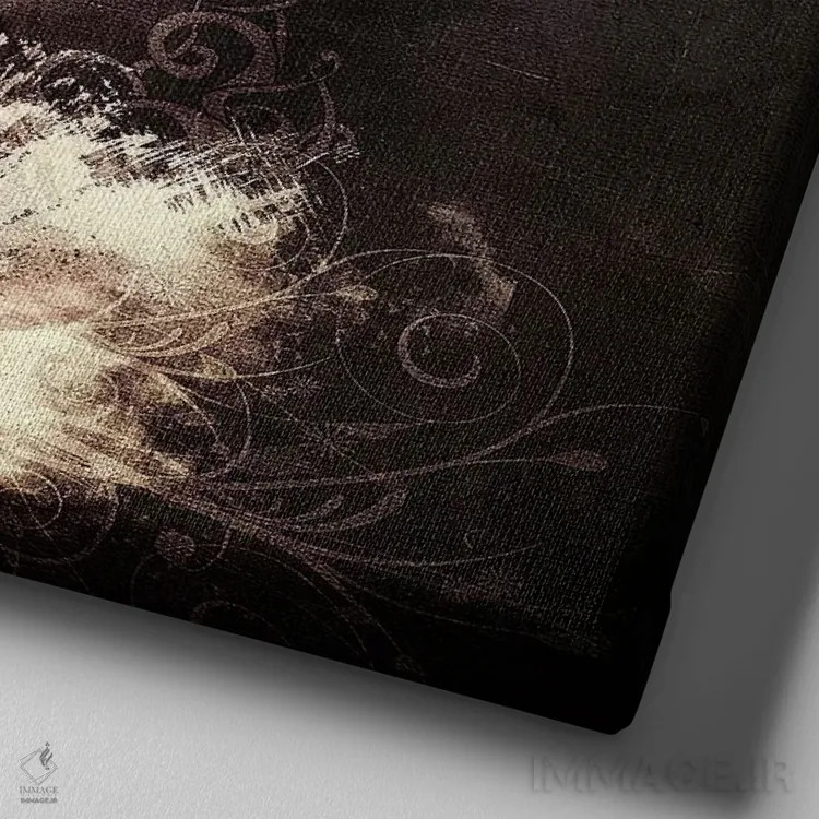 تابلو تا ابد میتوان بود اثر کامرون گری - نمای نزدیک بافت بوم