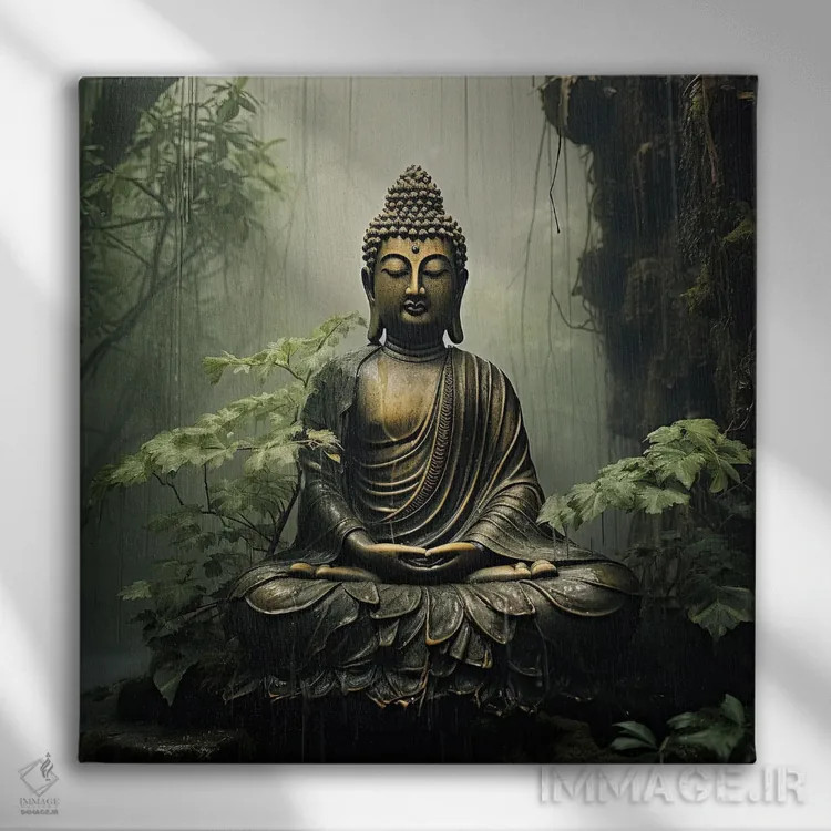 تابلو بودا III اثر کامرون گری - نمای روبهرو روی دیوار