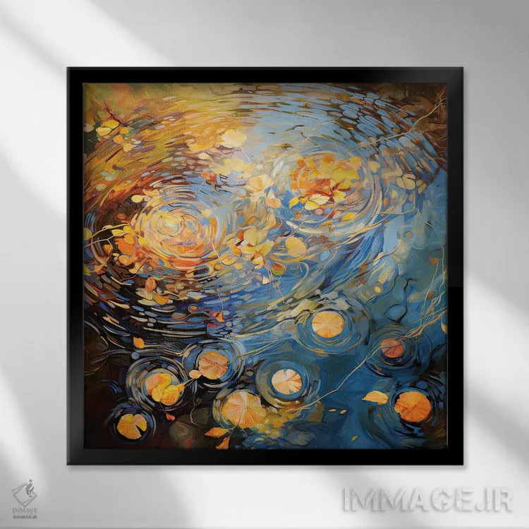 تابلو نوستالژی پاییز I اثر کامرون گری - نمای قابدار مشکی