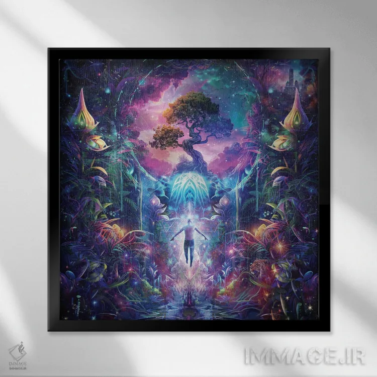 تابلو دروازه اثر کامرون گری - نمای قابدار مشکی