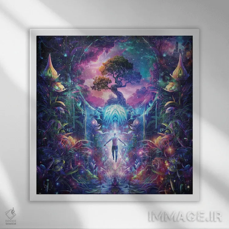 تابلو دروازه اثر کامرون گری - نمای قابدار سفید