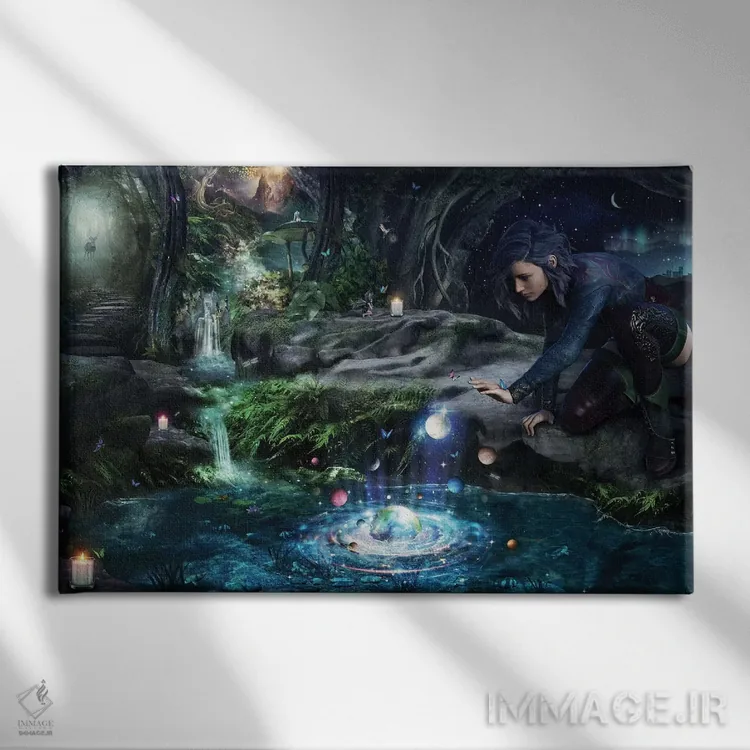 تابلو کلکسیونر اثر کامرون گری - نمای روبهرو روی دیوار