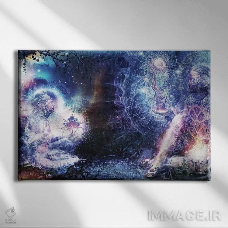 تابلو غولها و شانهها اثر کامرون گری - نمای روبهرو روی دیوار