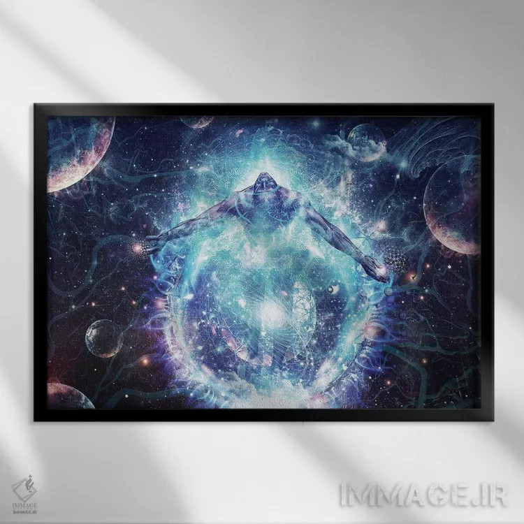 تابلو همه از هیچ چیزی شدیم اثر کامرون گری - نمای قابدار مشکی