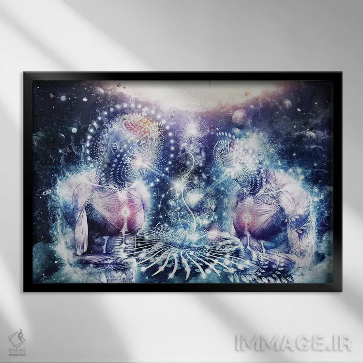 تابلو دانش سیارات اثر کامرون گری - نمای قابدار مشکی