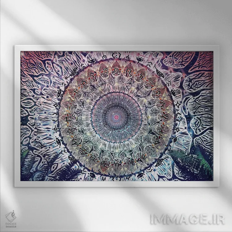 تابلو انتظار شادمانه اثر کامرون گری - نمای قابدار سفید