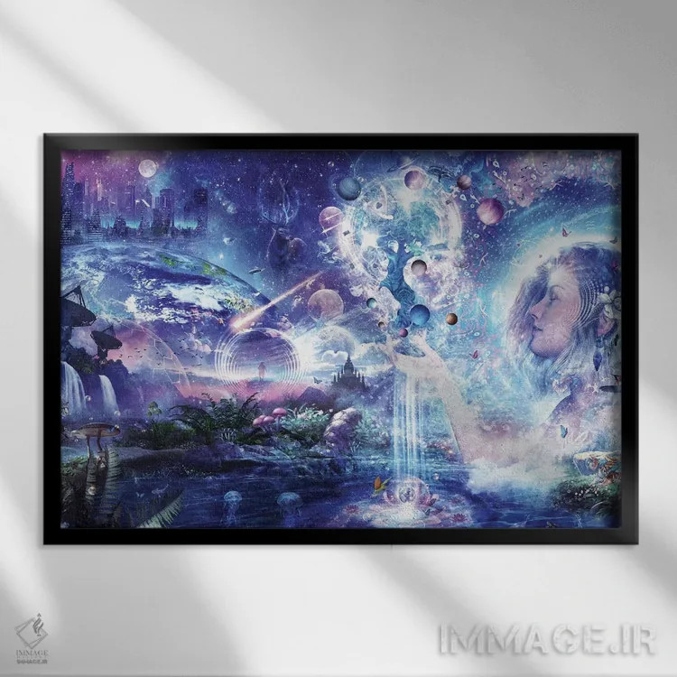 تابلو رویاهای رقصان اثر کامرون گری - نمای قابدار مشکی