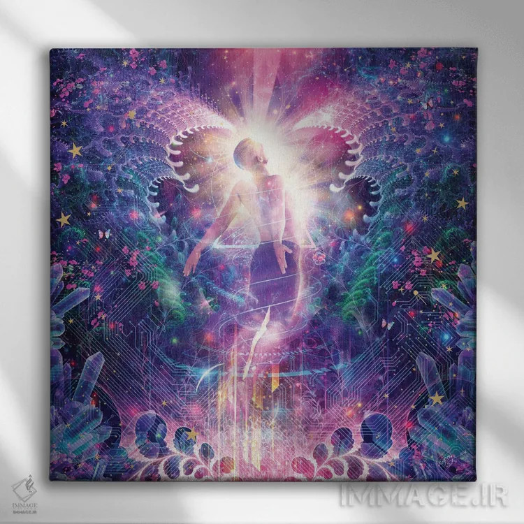 تابلو به سوی بینهایت اثر کامرون گری - نمای روبهرو روی دیوار