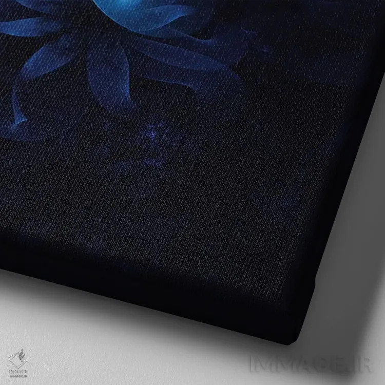 تابلو گلهای درخشان اثر کامرون گری - نمای نزدیک بافت بوم