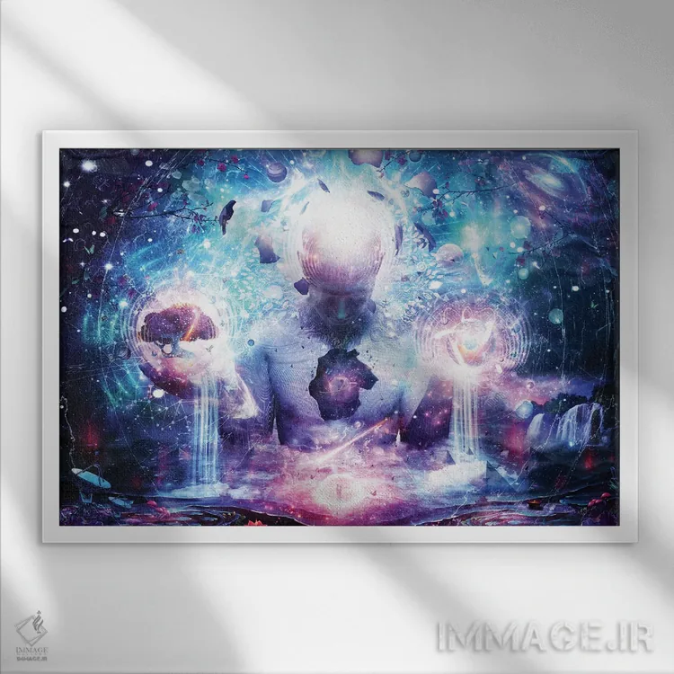 تابلو این لحظهٔ زودگذر اثر کامرون گری - نمای قابدار سفید