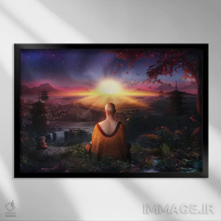 تابلو وجود جادویی اثر کامرون گری - نمای قابدار مشکی