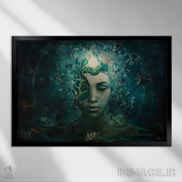 تابلو زیبا و شکسته اثر کامرون گری - نمای قابدار مشکی