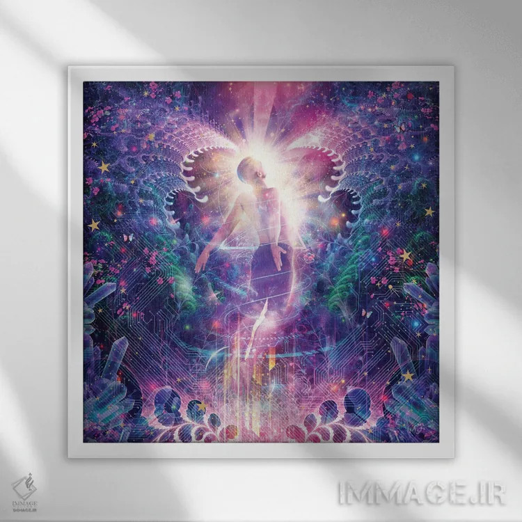 تابلو به سوی بینهایت اثر کامرون گری - نمای قابدار سفید