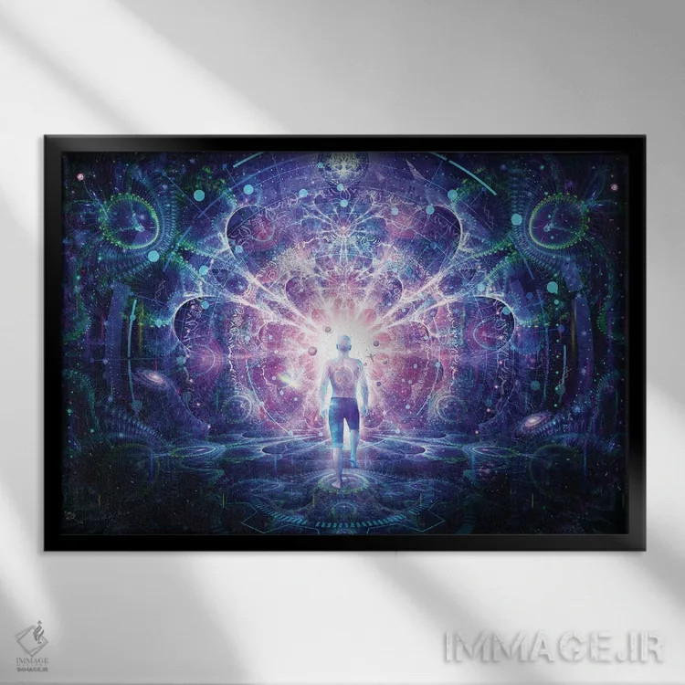 تابلو خودآگاه اثر کامرون گری - نمای قابدار مشکی