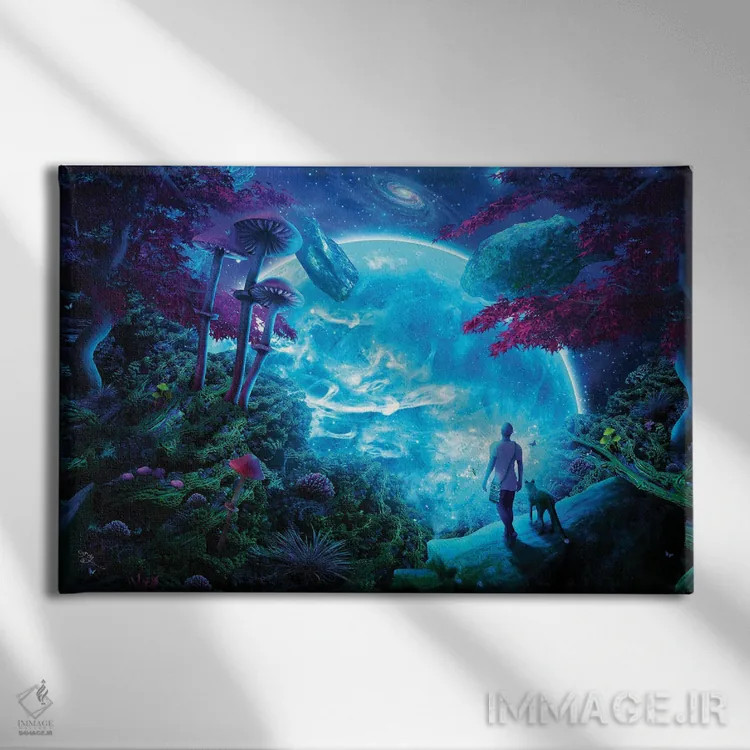 تابلو آسمان گمشده اثر کامرون گری - نمای روبهرو روی دیوار