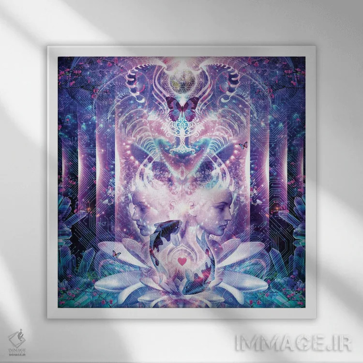 تابلو جستجوی ذهنآگاهی اثر کامرون گری - نمای قابدار سفید