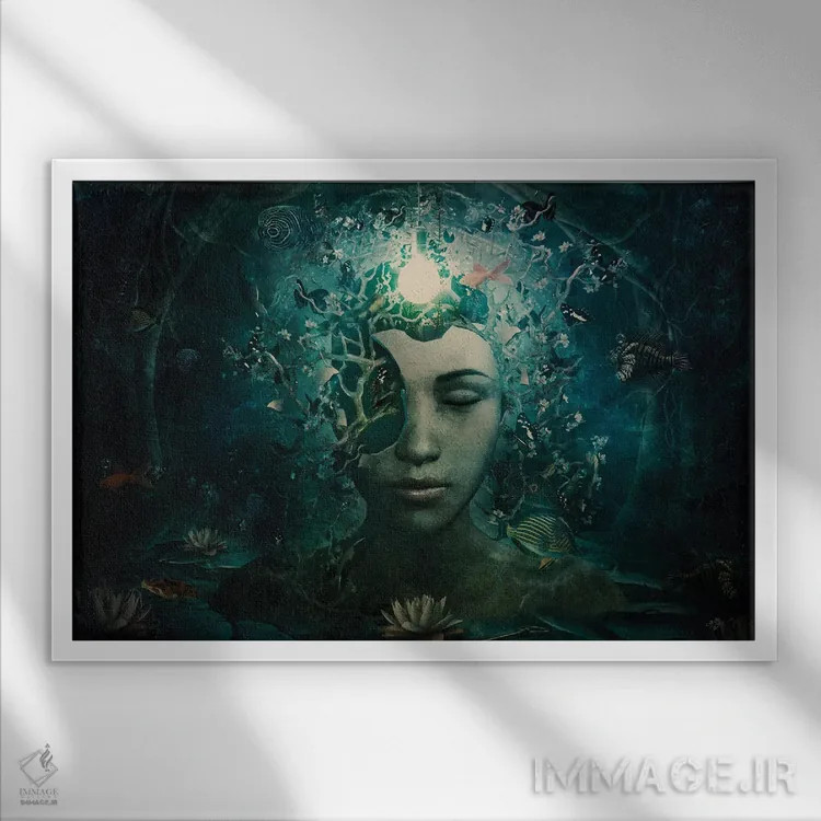 تابلو زیبا و شکسته اثر کامرون گری - نمای قابدار سفید