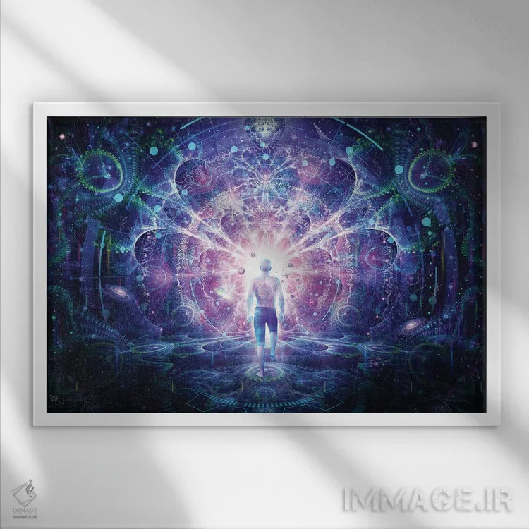 تابلو خودآگاه اثر کامرون گری - نمای قابدار سفید