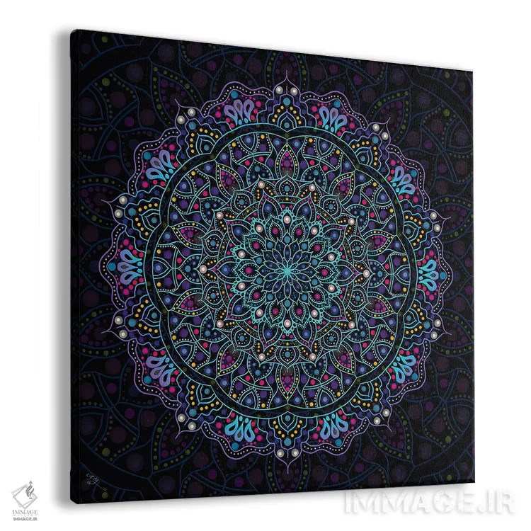 تابلو ماندالای ذن پنجم اثر کامرون گری - نمای پرسپکتیو محصول