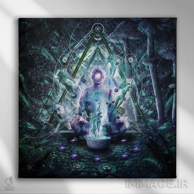 تابلو پاکسازی خویش اثر کامرون گری - نمای روبهرو روی دیوار