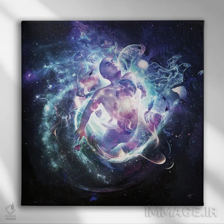 تابلو نزدیک به چیزی واقعی اثر کامرون گری - نمای روبهرو روی دیوار