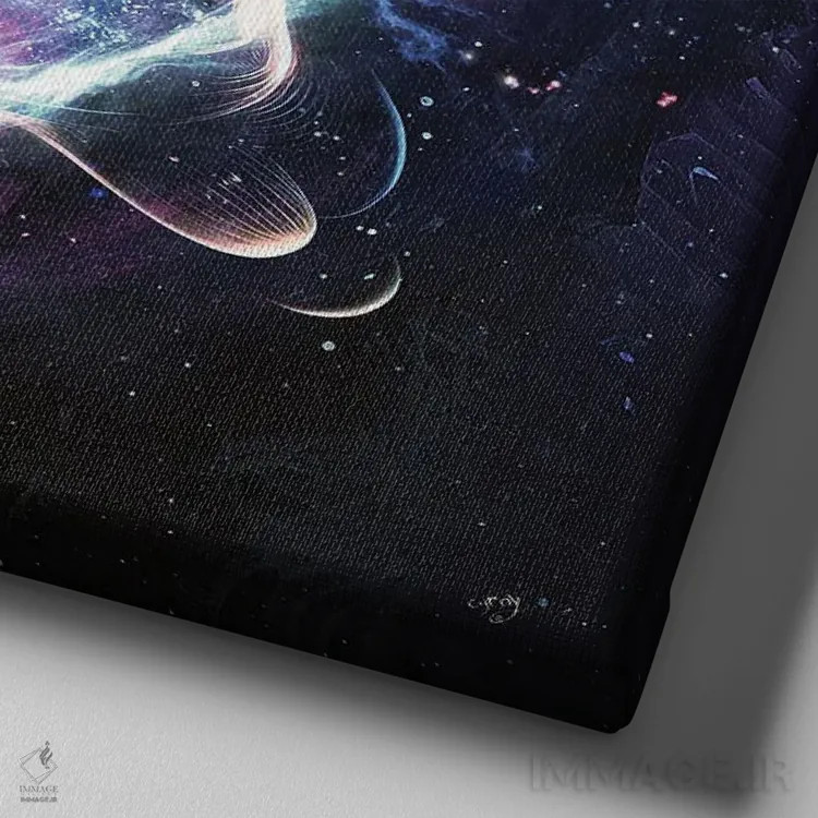 تابلو نزدیک به چیزی واقعی اثر کامرون گری - نمای نزدیک بافت بوم