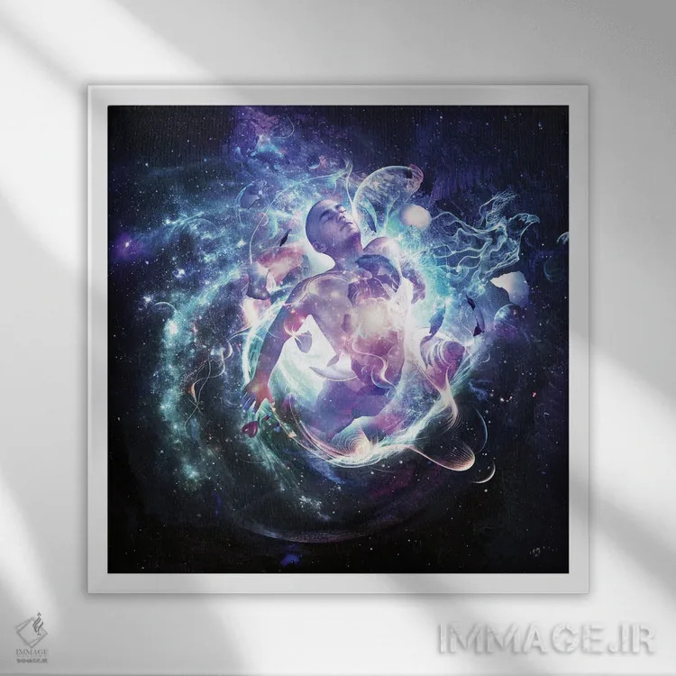 تابلو نزدیک به چیزی واقعی اثر کامرون گری - نمای قابدار سفید