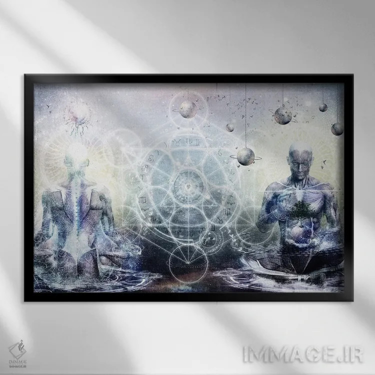 تابلو تجربهای اینچنین روشن، کشفی اینچنین واضح اثر کامرون گری - نمای قابدار مشکی