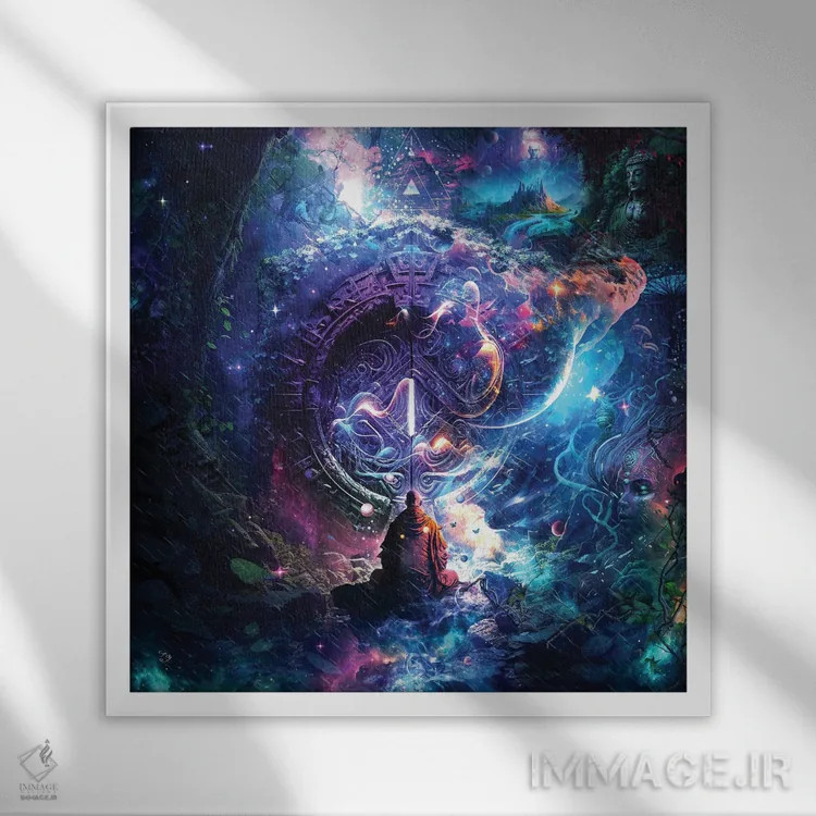 تابلو جایی برای رؤیاپردازی اثر کامرون گری - نمای قابدار سفید