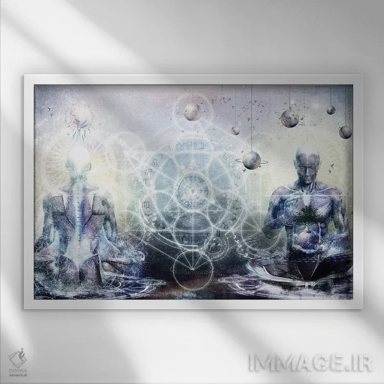 تابلو تجربهای اینچنین روشن، کشفی اینچنین واضح اثر کامرون گری - نمای قابدار سفید