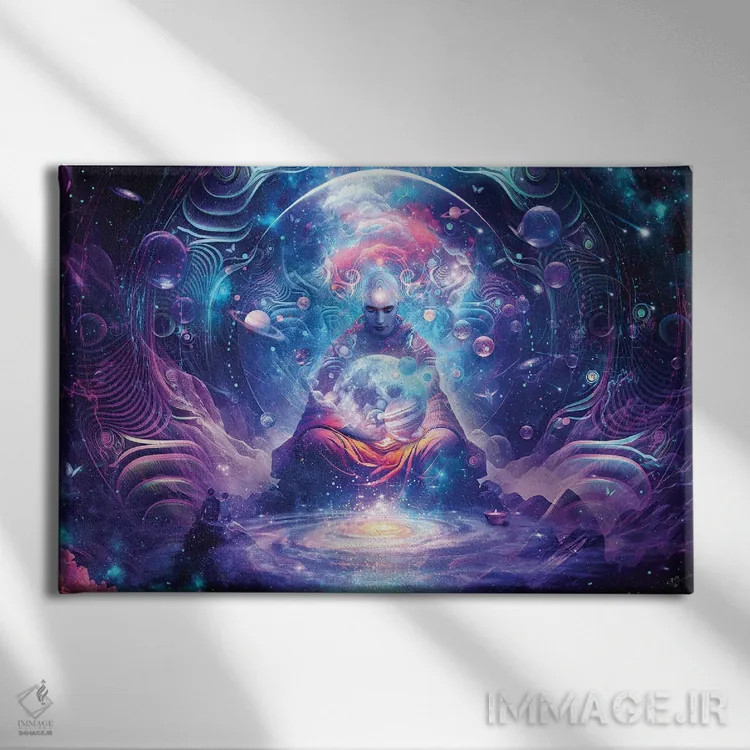 تابلو از جهانهای دیگر اثر کامرون گری - نمای روبهرو روی دیوار