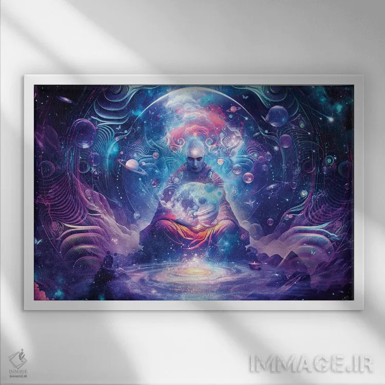 تابلو از جهانهای دیگر اثر کامرون گری - نمای قابدار سفید