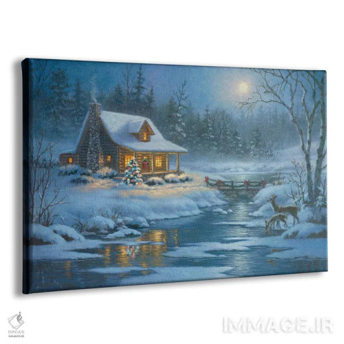 تابلو کلبهٔ کریسمس اثر کربرت گوتیه - نمای پرسپکتیو محصول