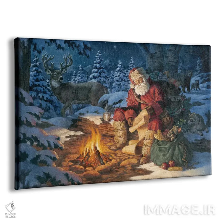 تابلو دوستان جنگلی اثر کربرت گوتیه - نمای پرسپکتیو محصول