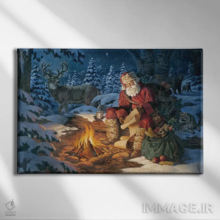 تابلو دوستان جنگلی اثر کربرت گوتیه - نمای روبهرو روی دیوار